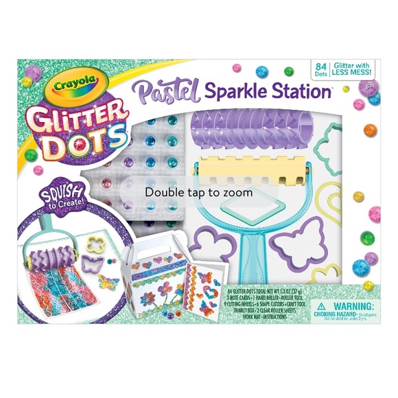 Crayola Glitter Dots Pastel Sparkle Station New - Picture 3 of 8